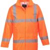 Abbigliamento da lavoro Portwest Rainjacket Hi-Visorange