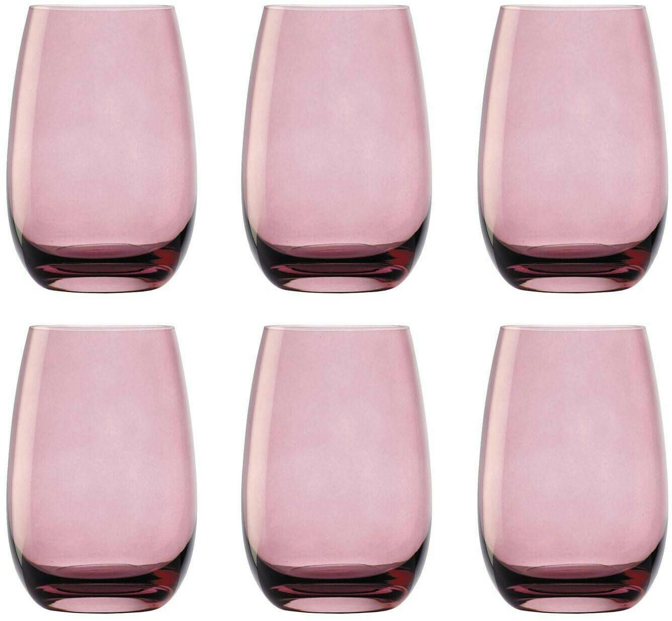 Bicchieri da bar ich-zapfe ELEMENTS ed drinking glasses set of 6, lilac, 335 ml