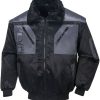 Fortis Pilotenjacke Achim black/anthrazit. Abbigliamento da lavoro