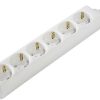 Hama Power strip 6-way, with child safety lock, 1.4 m, white Ciabatte elettriche