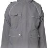 Planam Winter-Parka Canvas 320grey/black Abbigliamento da lavoro