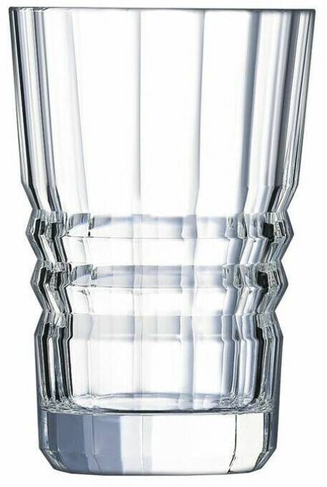 Arcoroc Glasses set Old Square 6 pieces transparent glass (36 cl) Bicchieri da bar