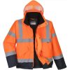 Portwest Warning protection Pilotjacket S266 orange/marine Abbigliamento da lavoro