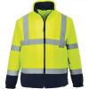 Portwest Warning protection Fleecejacket F301 yellow/marine Abbigliamento da lavoro