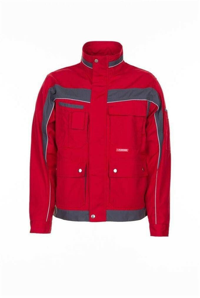 Abbigliamento da lavoro Planam Plaline Bundjacke(2507 rot/schiefer