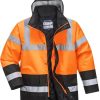 Portwest Warning protection Winterjacket S467 Traffic orange/black Abbigliamento da lavoro